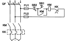 Схема управления трехфазным асинхронным двигателем